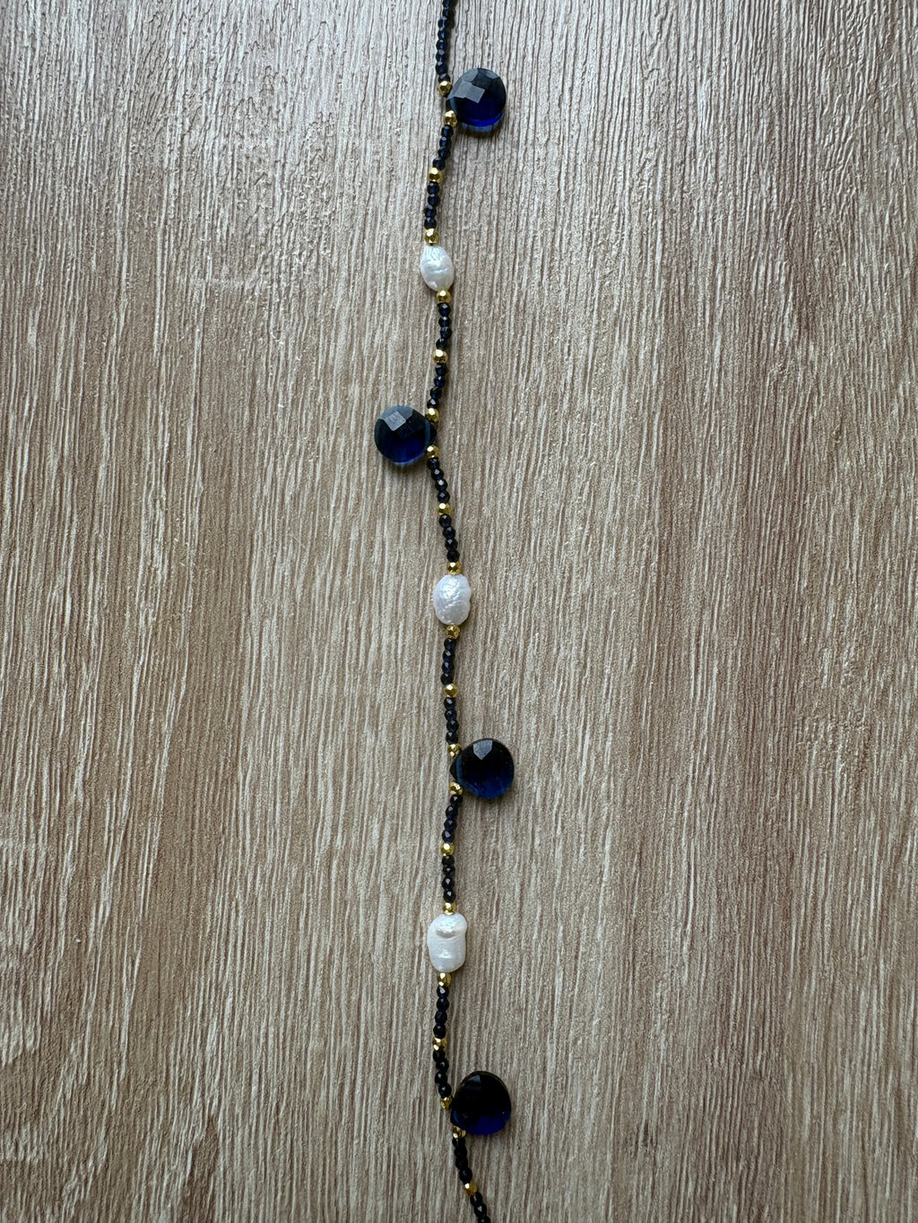 Collana cristalli e perle di fiume