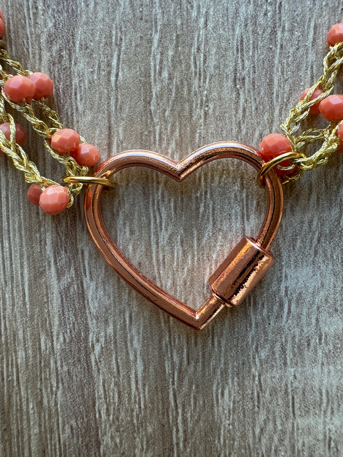 Collana cristalli e cuore