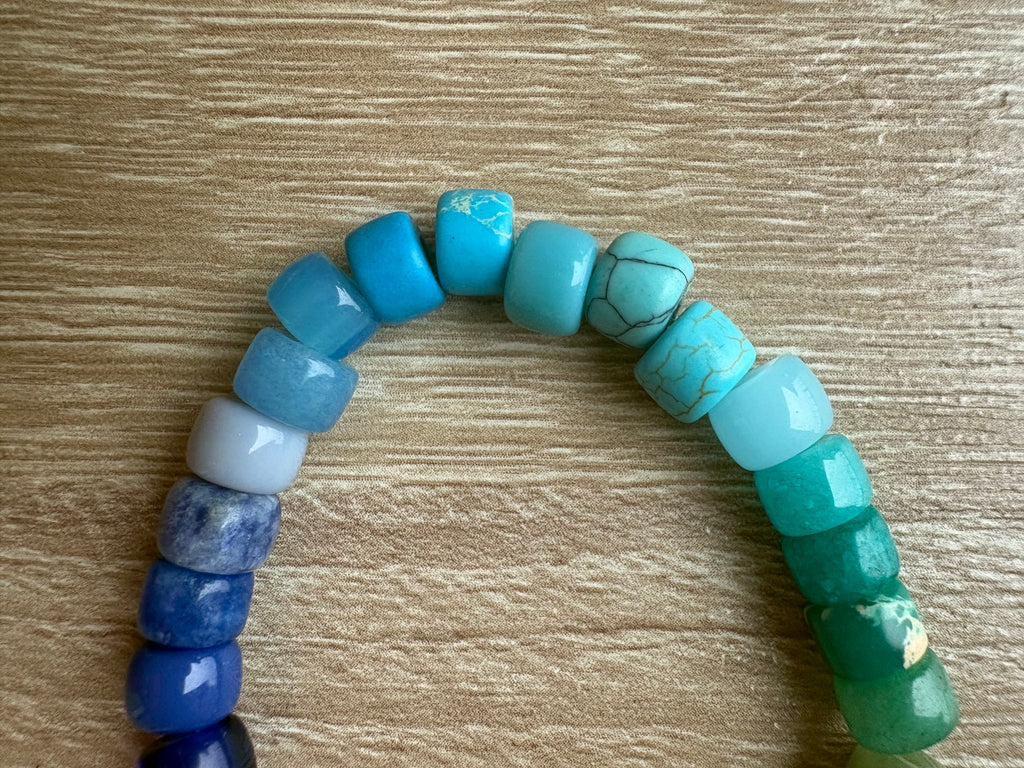Bracciale beads arcobaleno