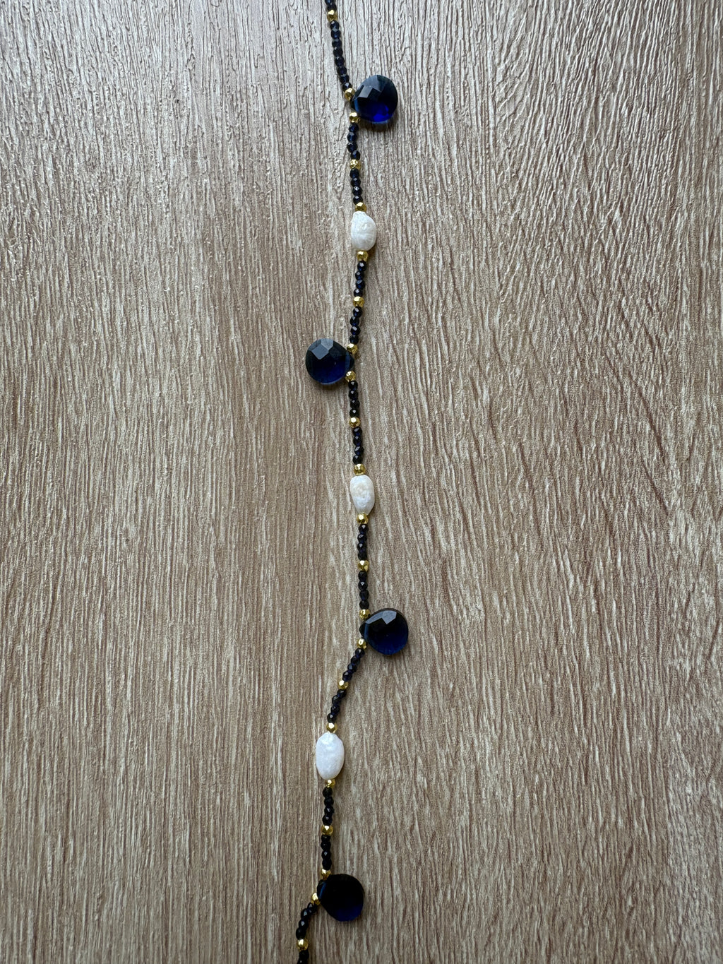 Collana cristalli e perle di fiume