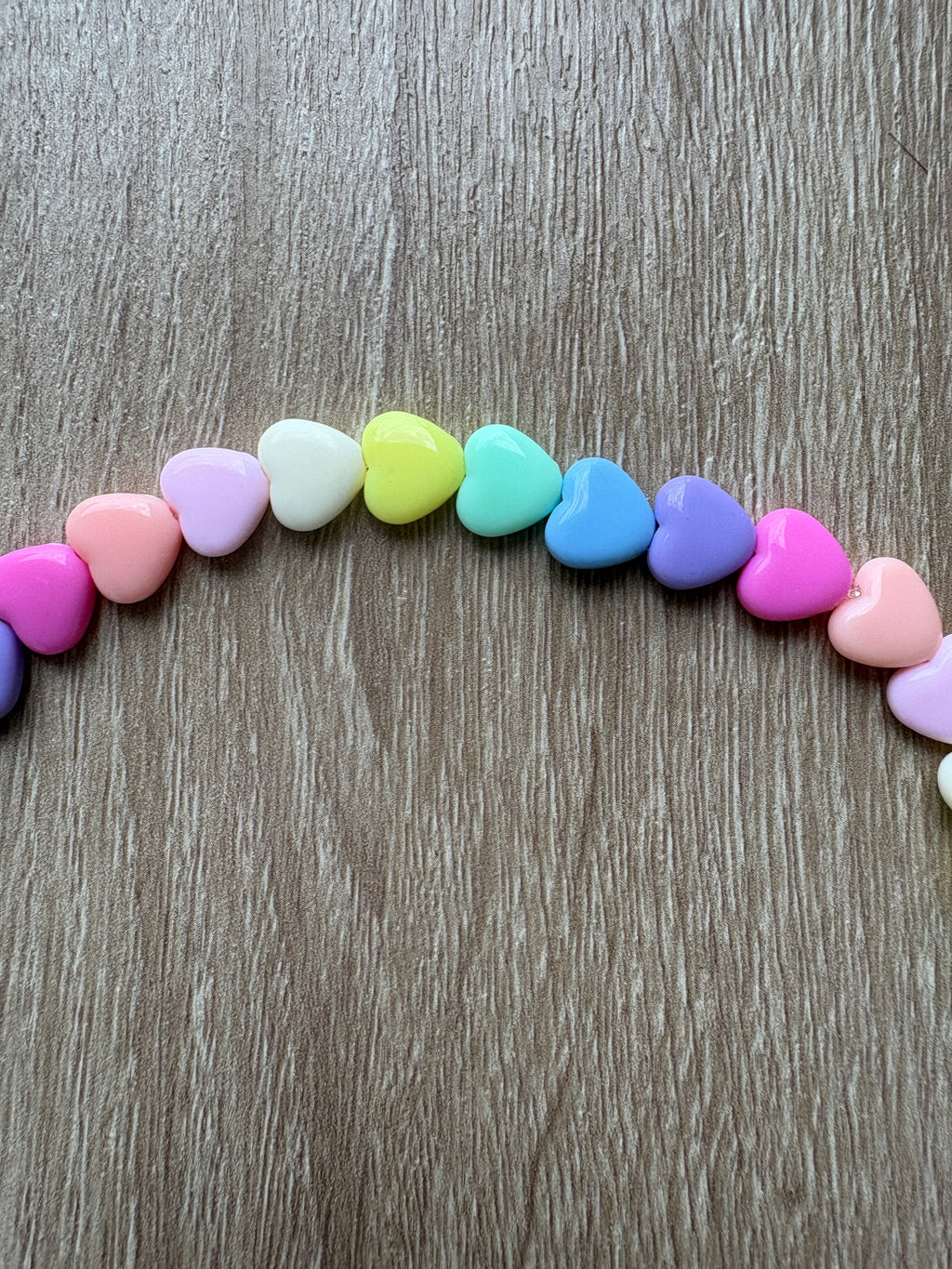 Collana cuori medi arcobaleno