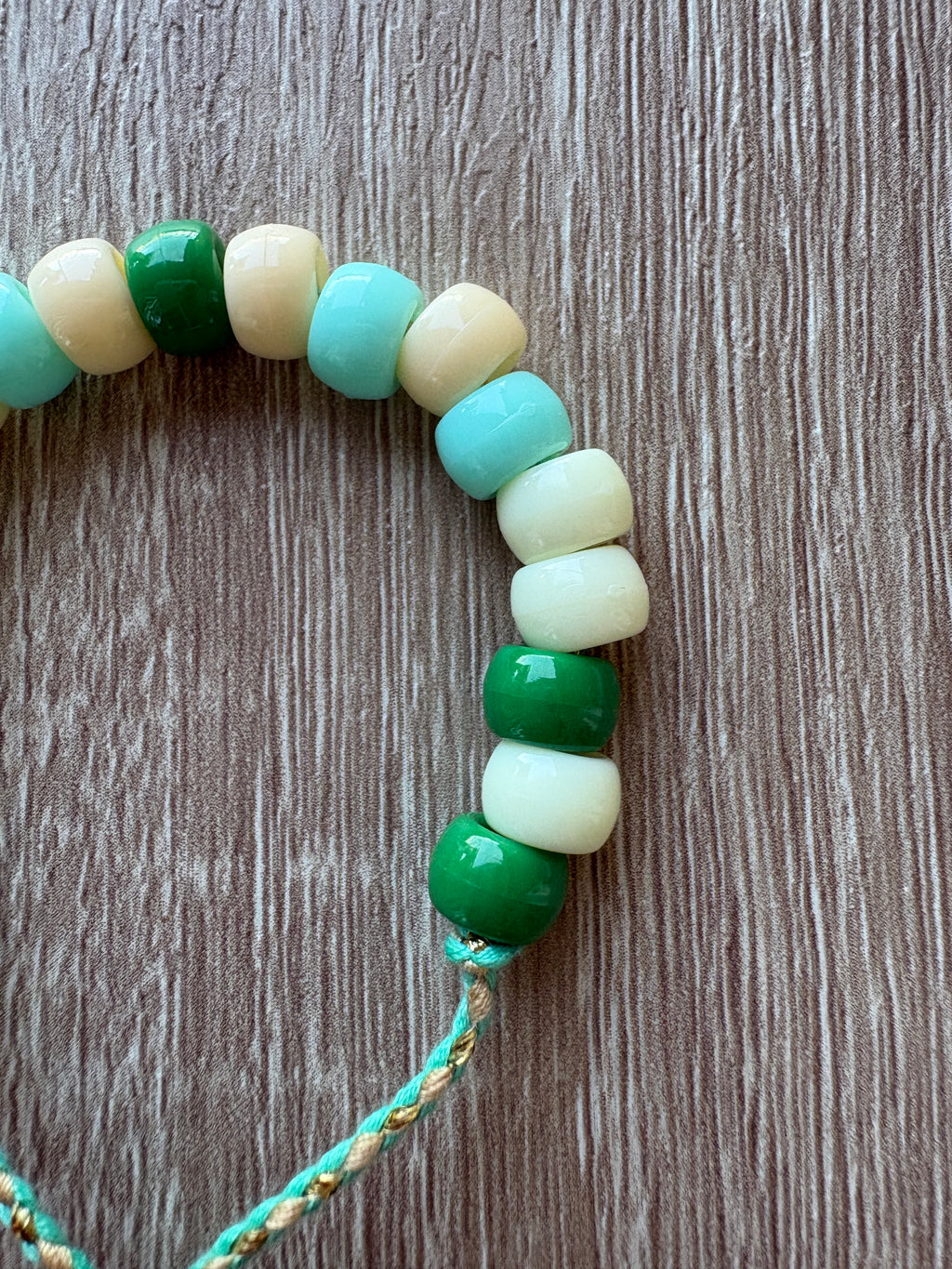 Bracciale beads perline maxi
