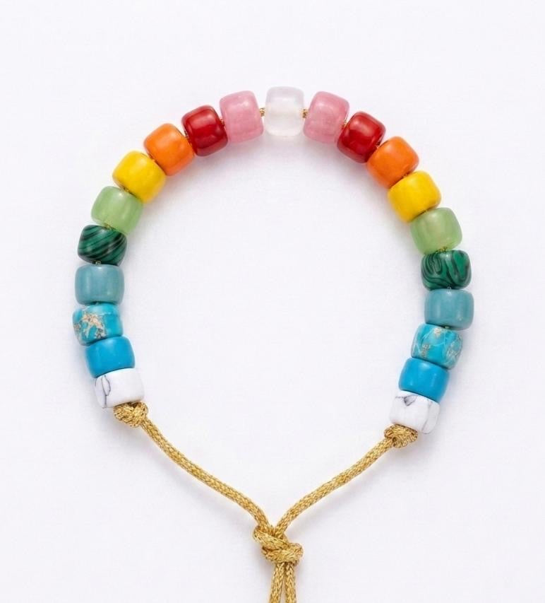 Bracciale beads colorati