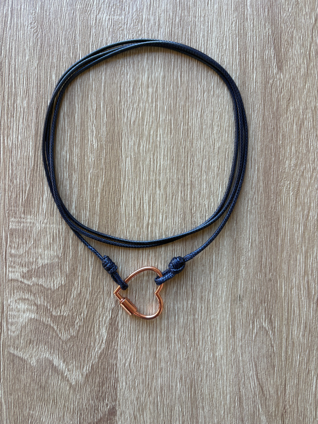 Collana moschettone cuore