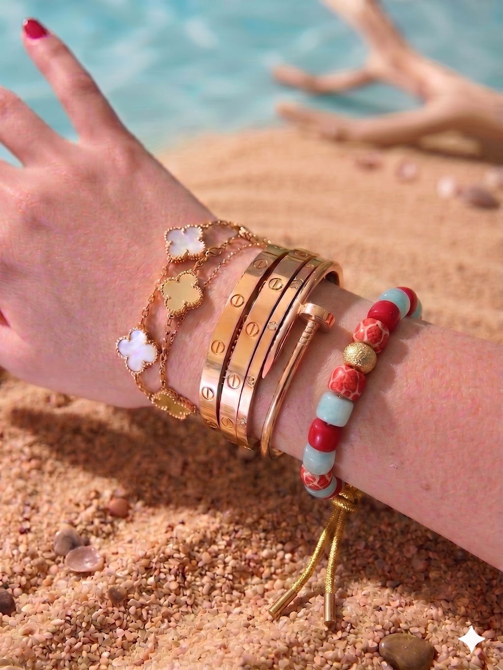 Bracciale beads colorati