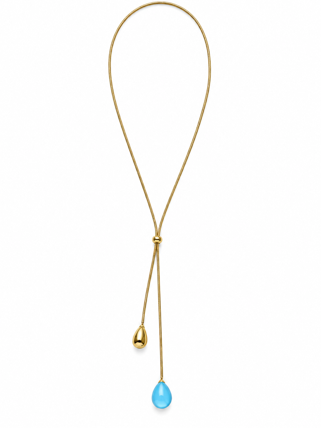 Collana saliscendi blu lagoon