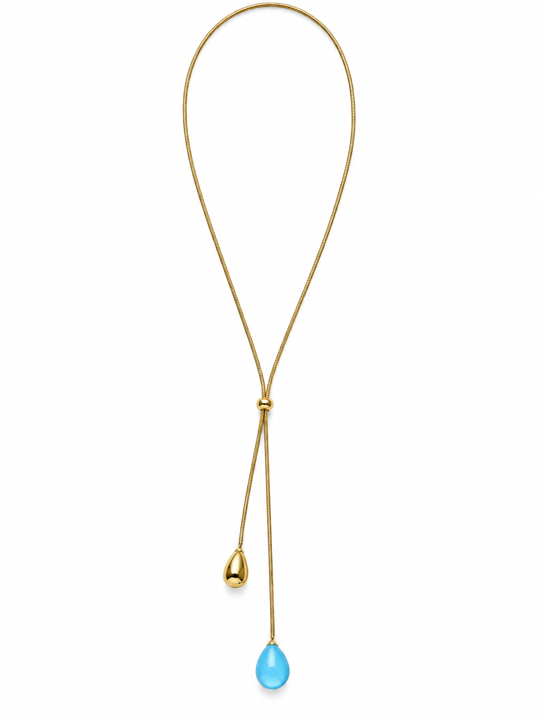 Collana saliscendi blu lagoon