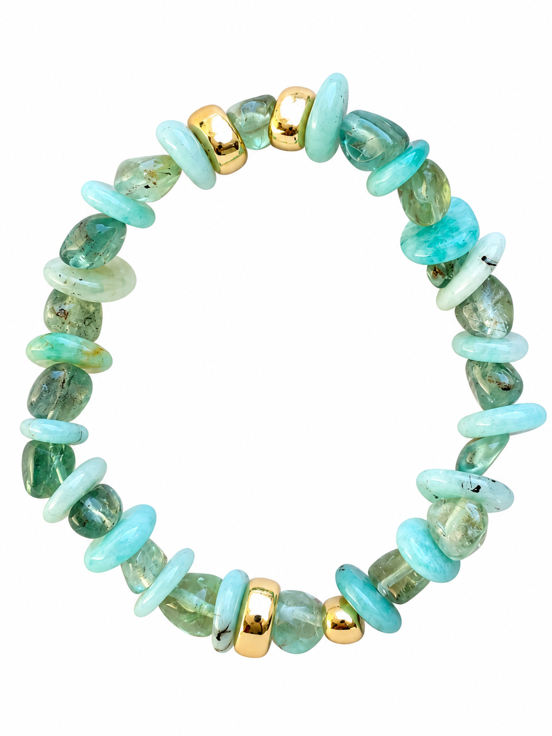 Bracciale rondelle amazonite