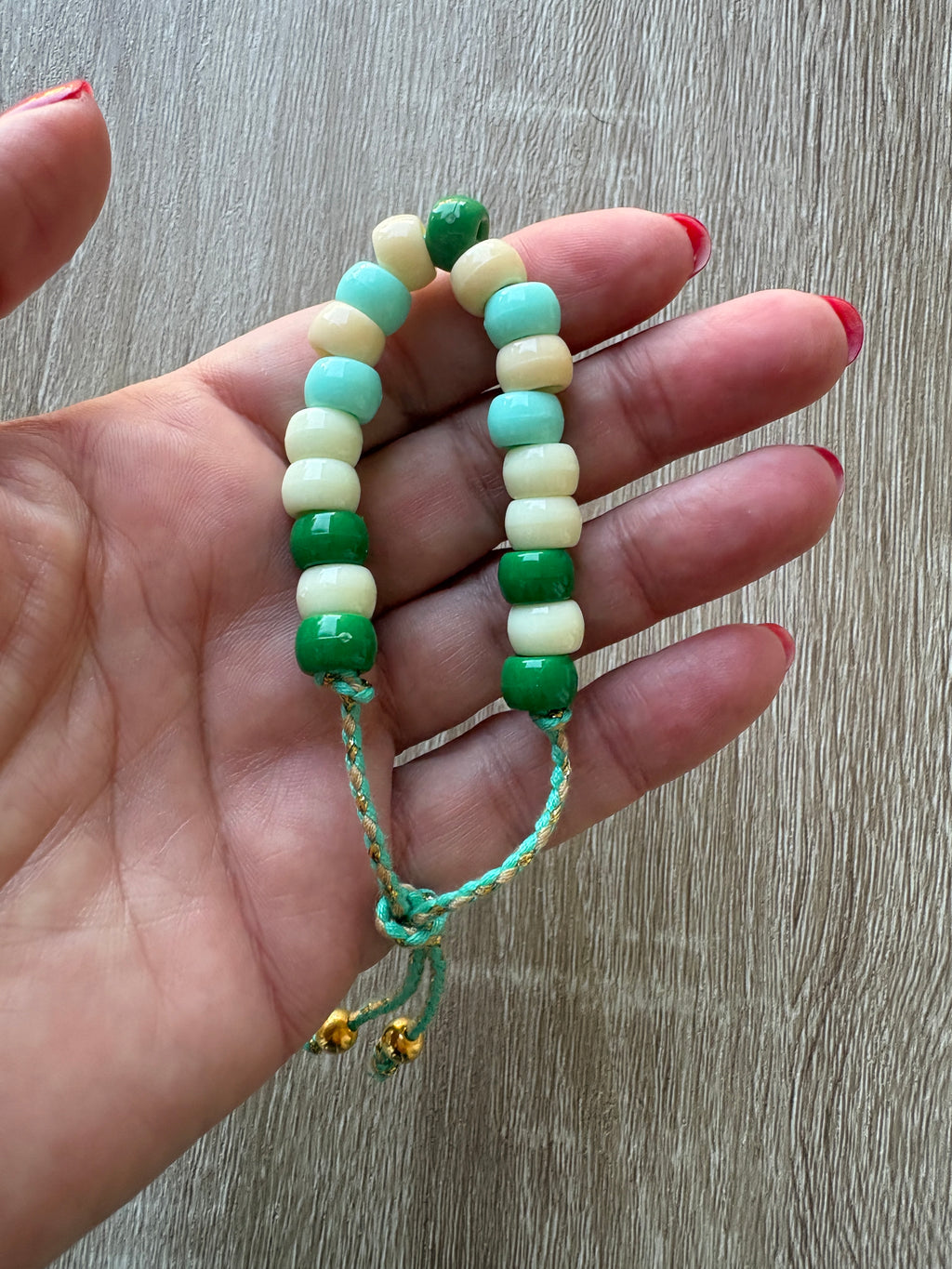 Bracciale beads perline maxi