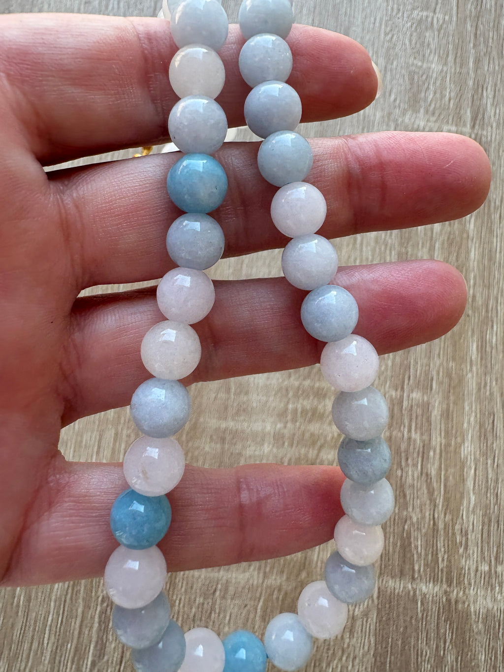 Collana calcedonio e Agata