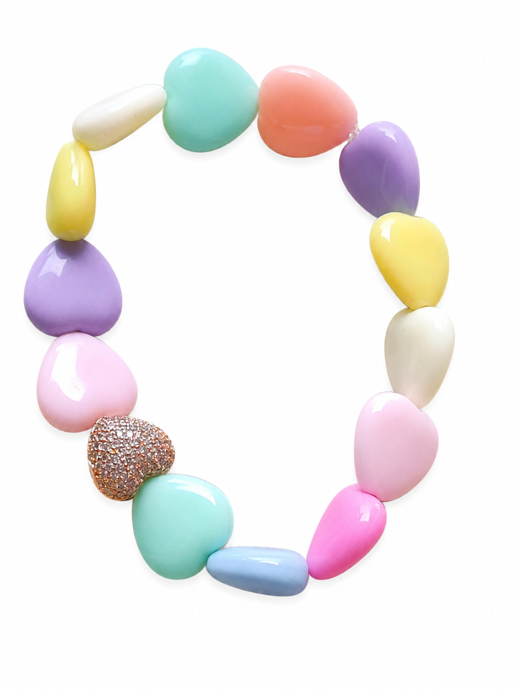 Bracciale cuori resina limited edition