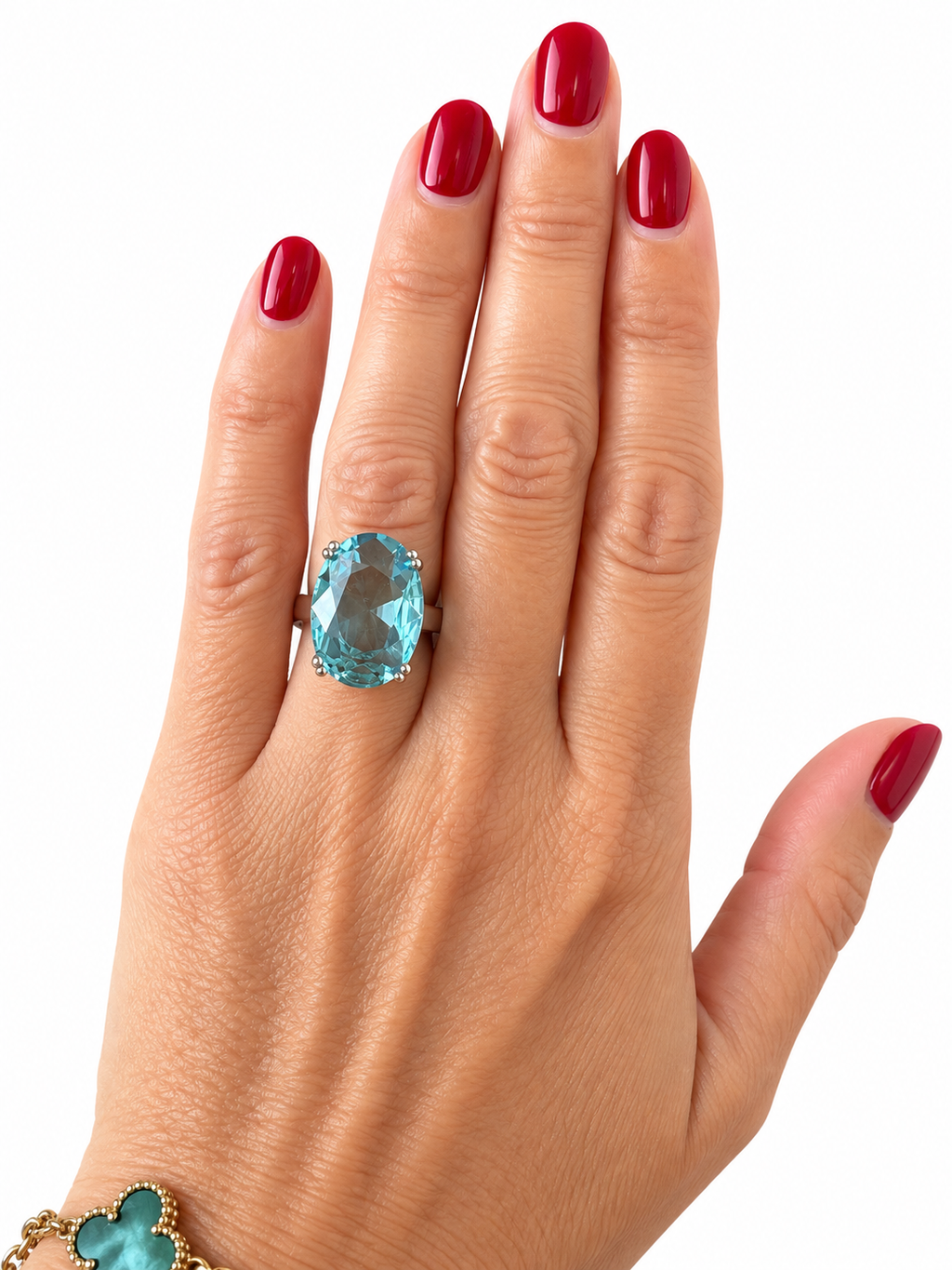 Anello acquamarina