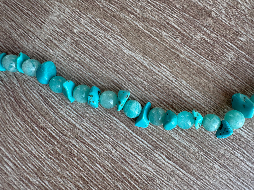 Collana amazonite e turchese