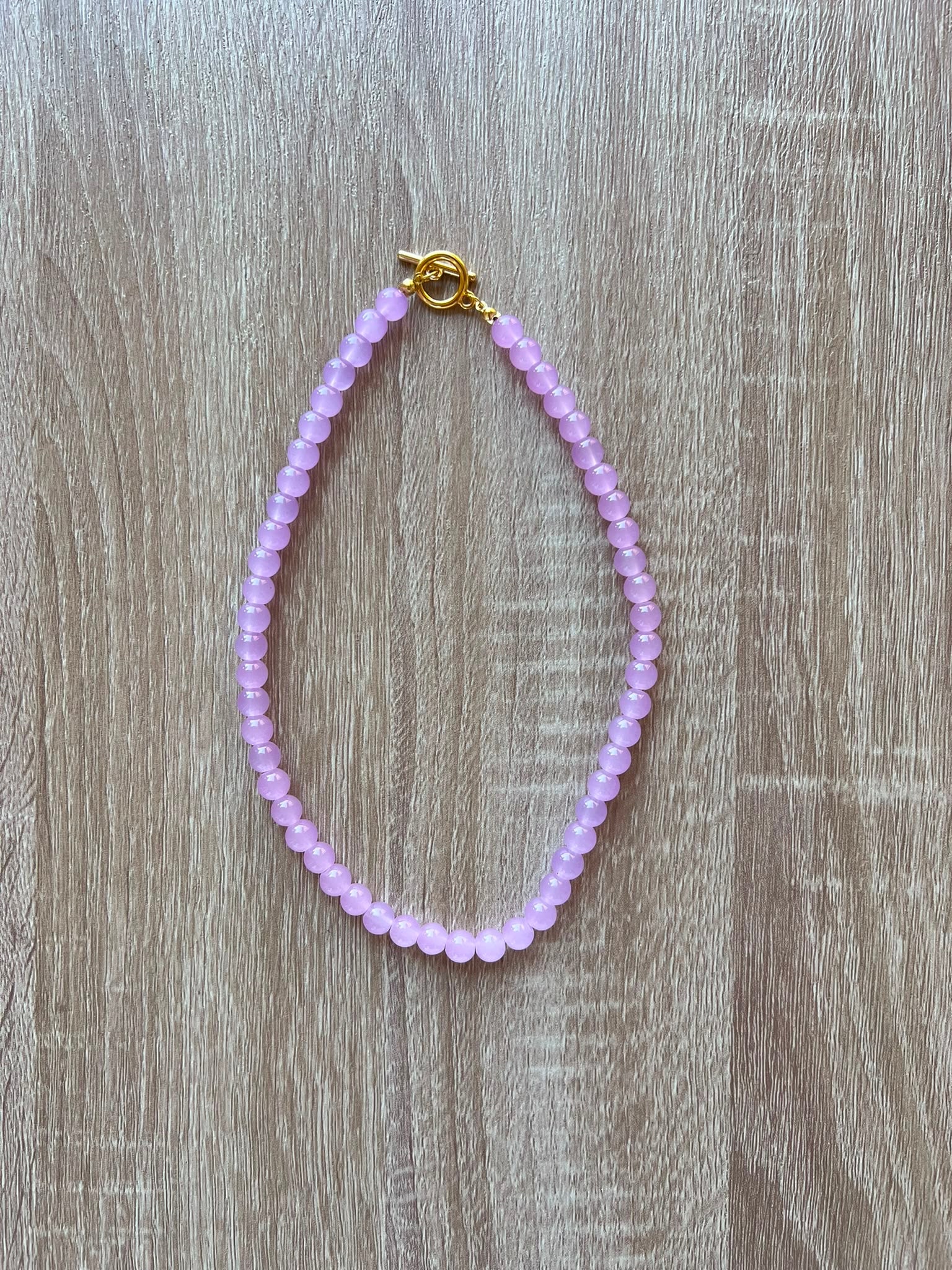 Collana resina lilla