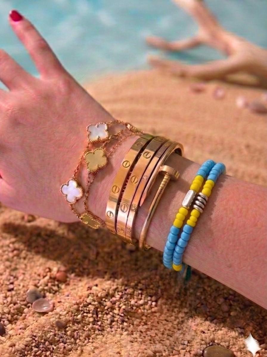 Bracciale semirigido di perline