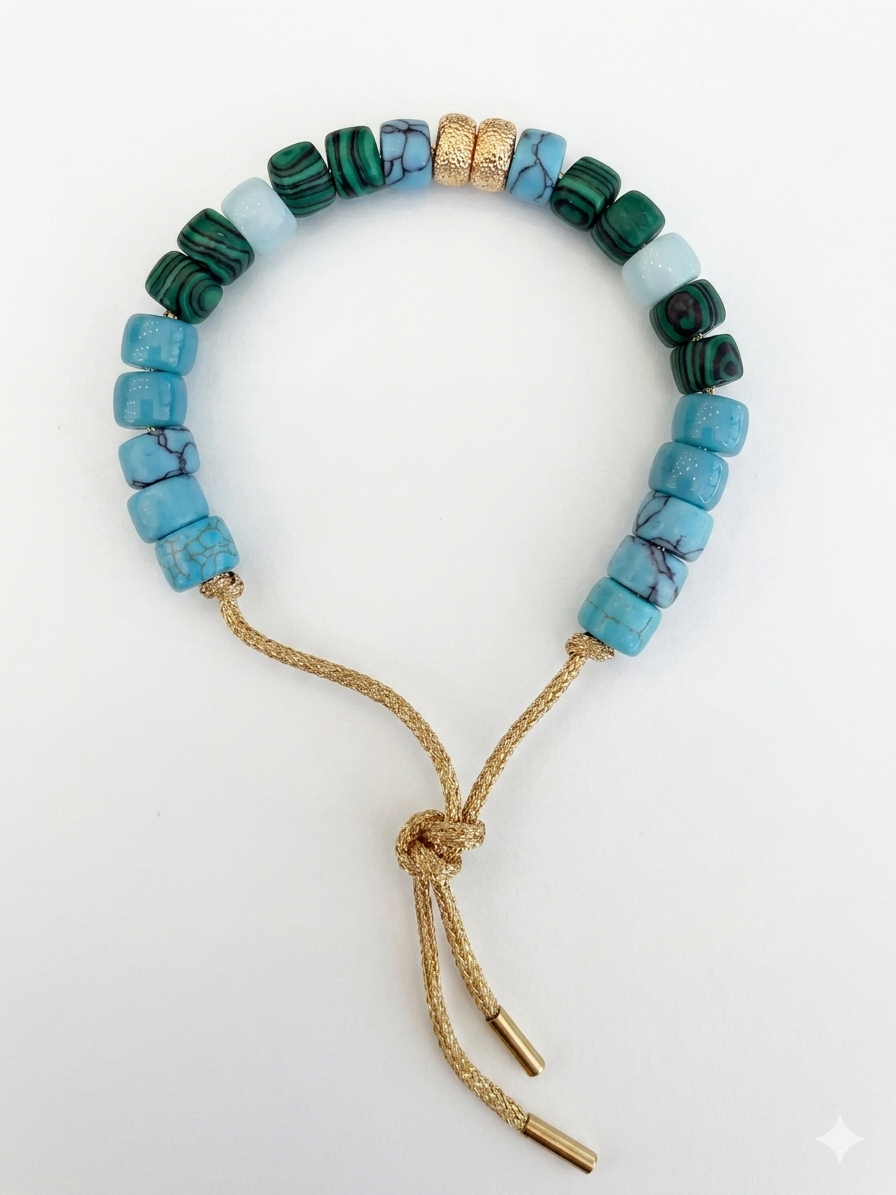 Bracciale beads colorati