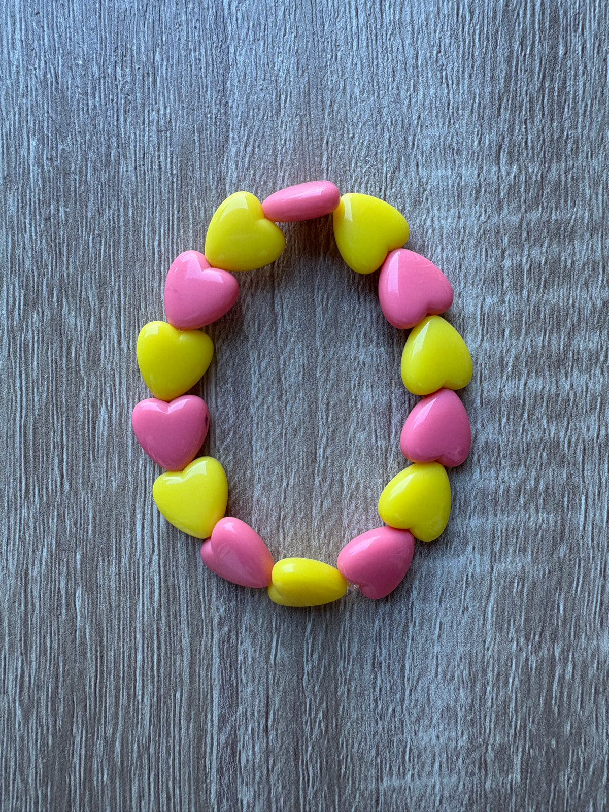 Bracciale cuori resina