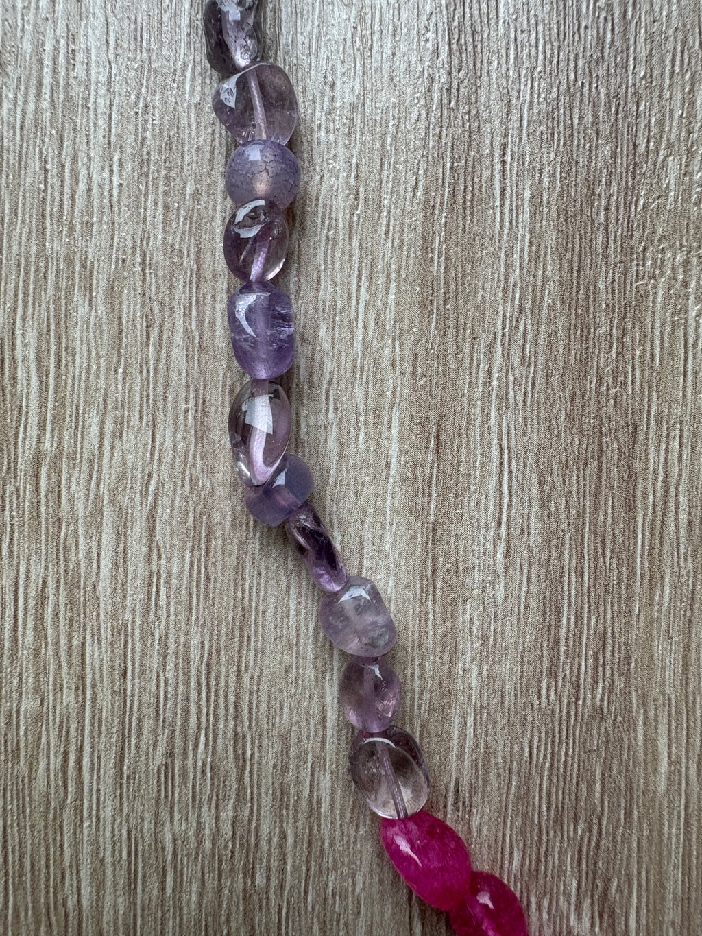 Collana cristallo di rocca e ametista