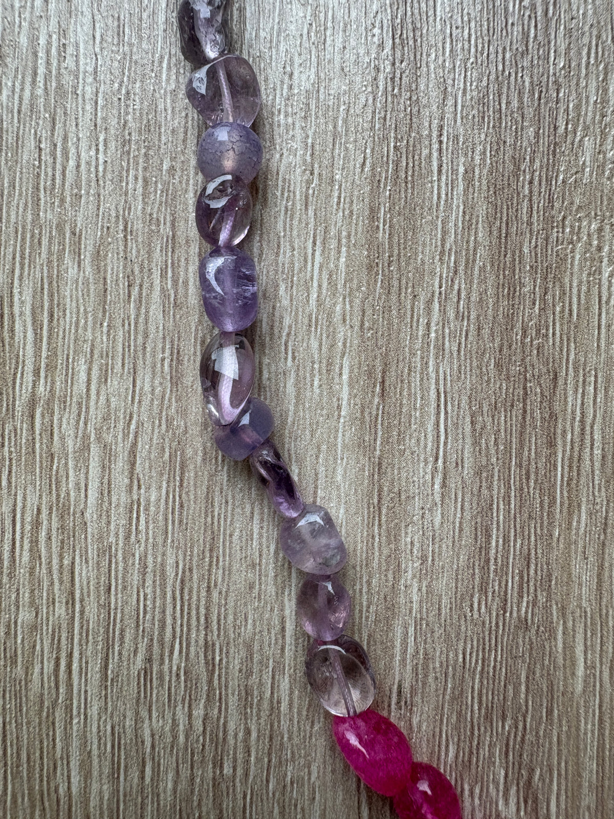 Collana cristallo di rocca e ametista