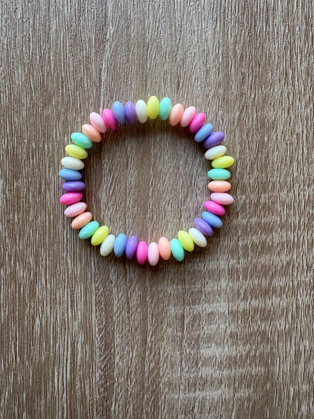 Bracciale beads pastello
