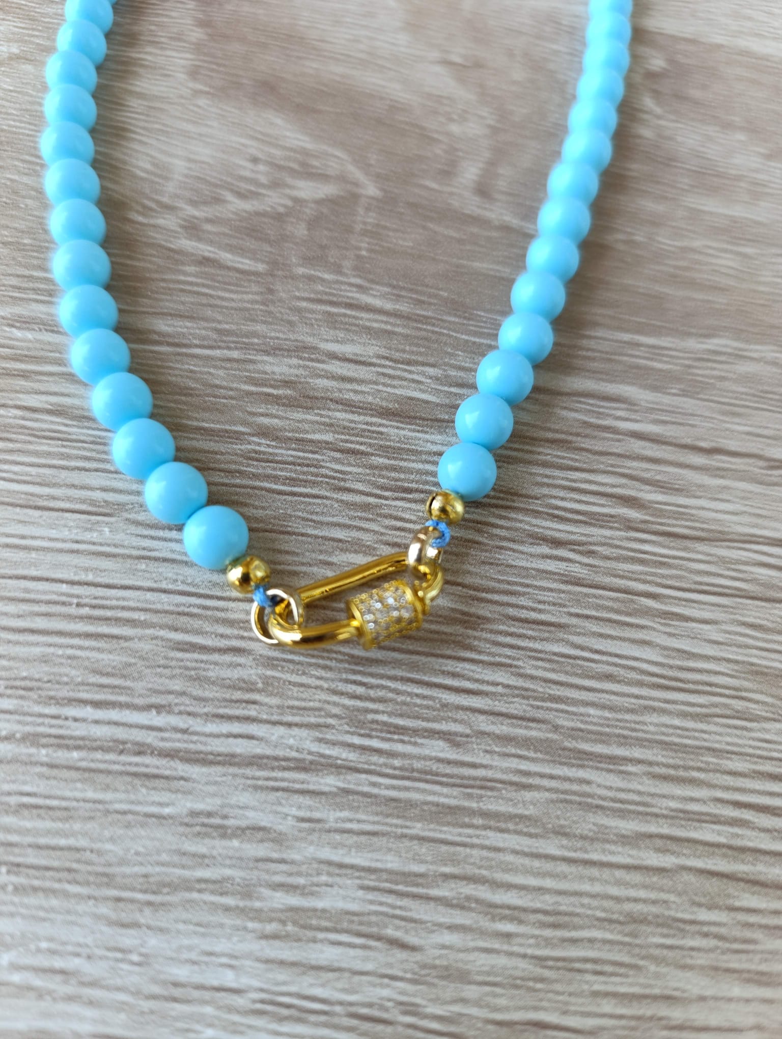 Collana con moschettone