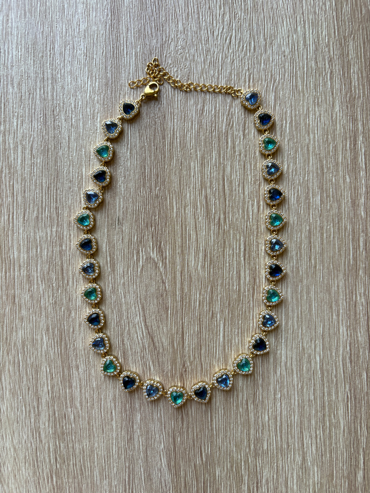 Collana blu heart
