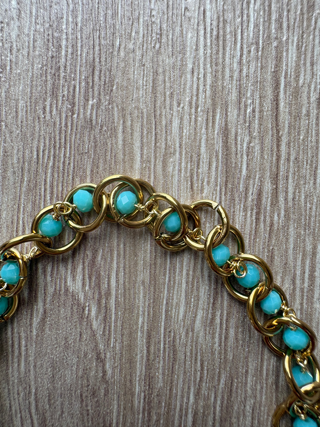 Bracciale tourquoise & gold