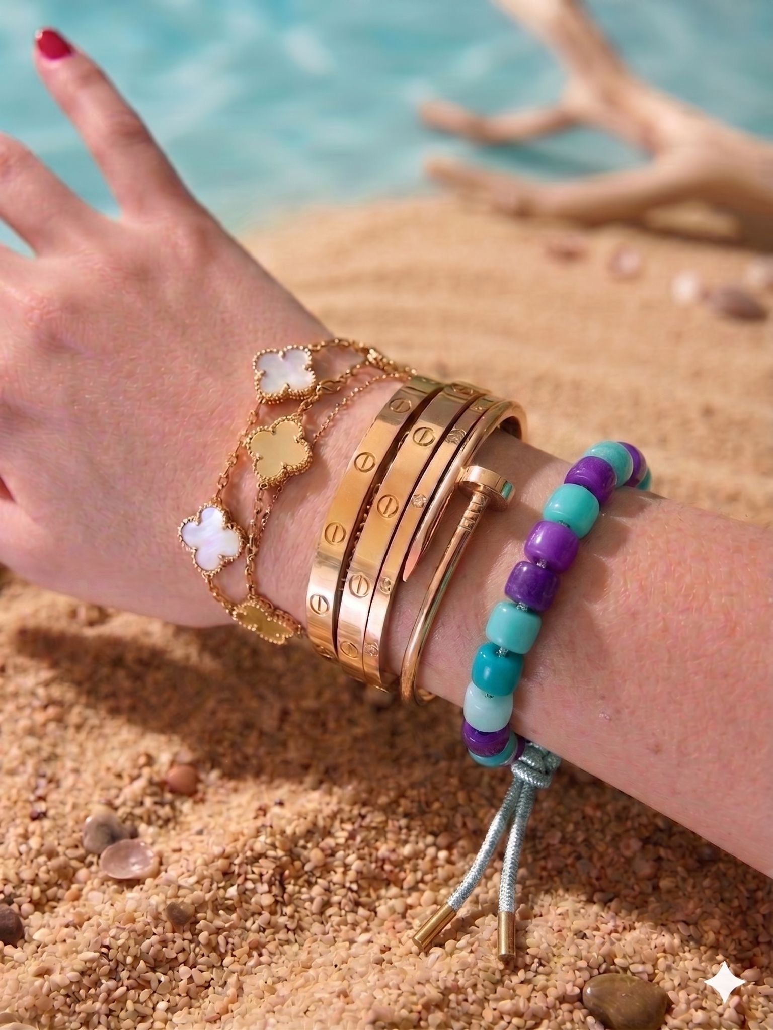 Bracciale beads colorati