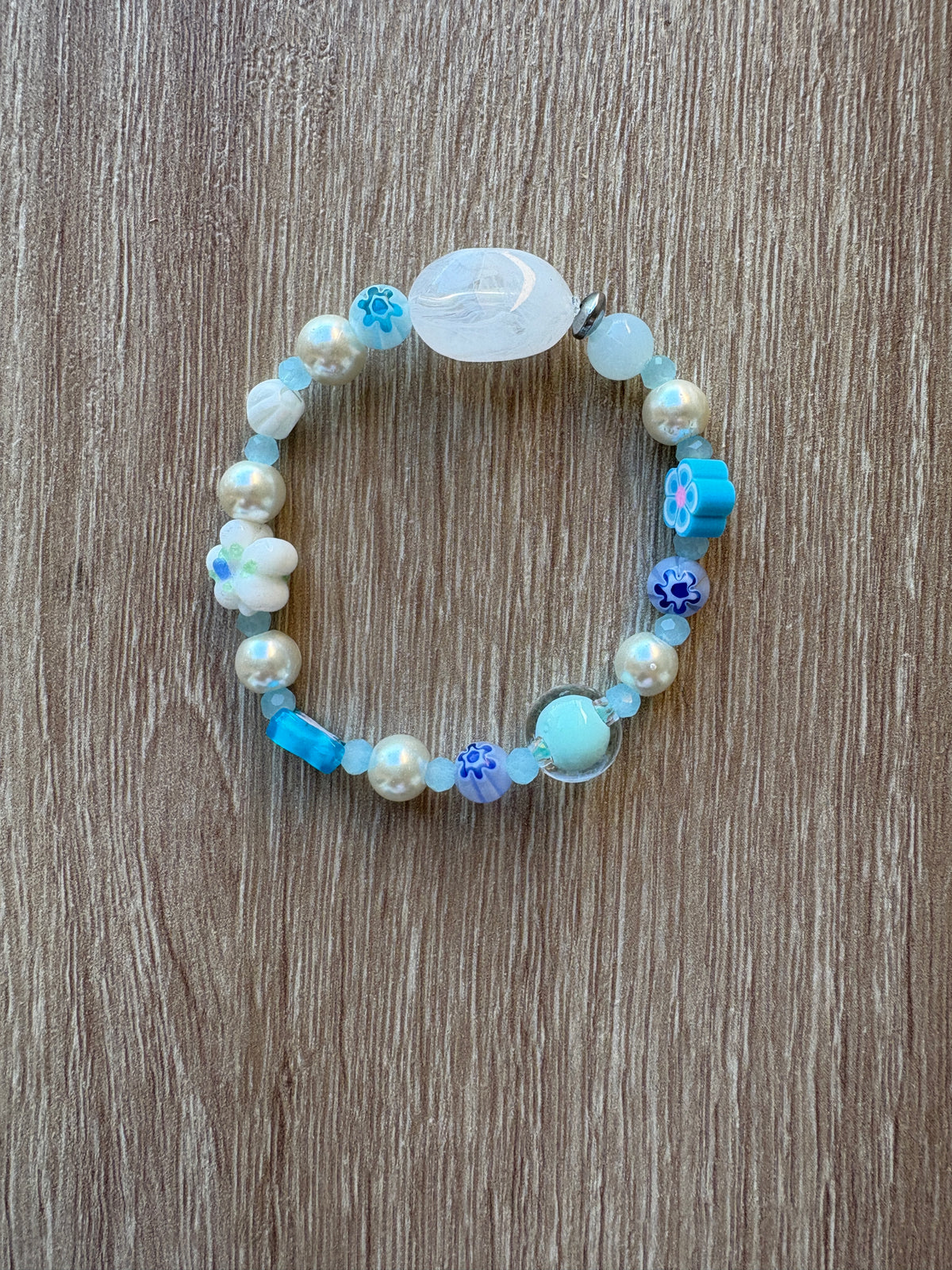 Bracciale perle flower