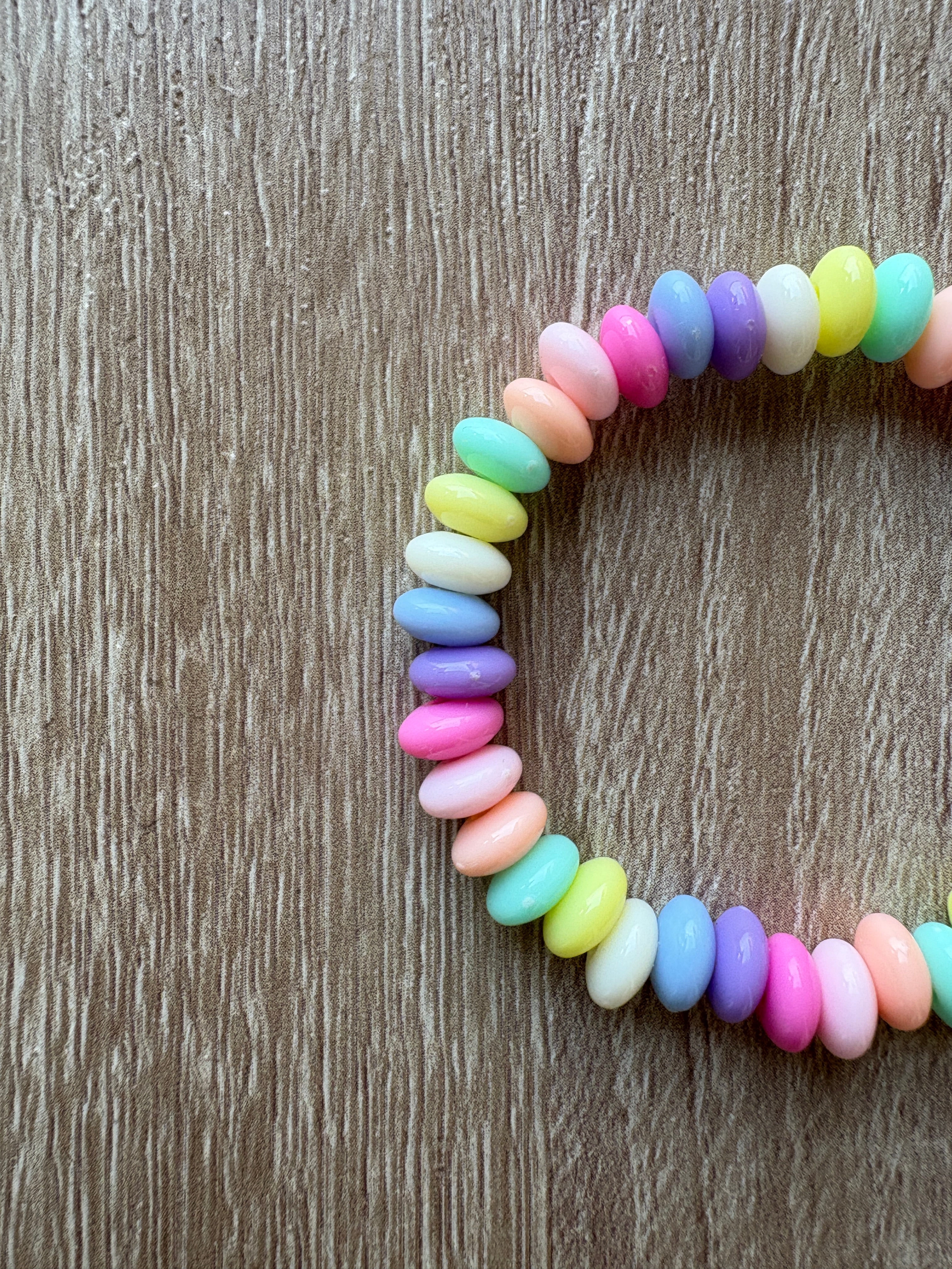 Bracciale beads pastello