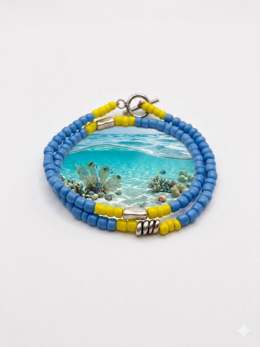 Bracciale semirigido di perline