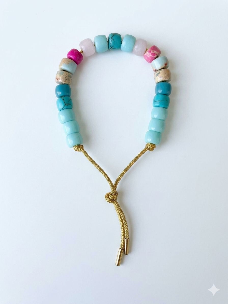 Bracciale beads colorati
