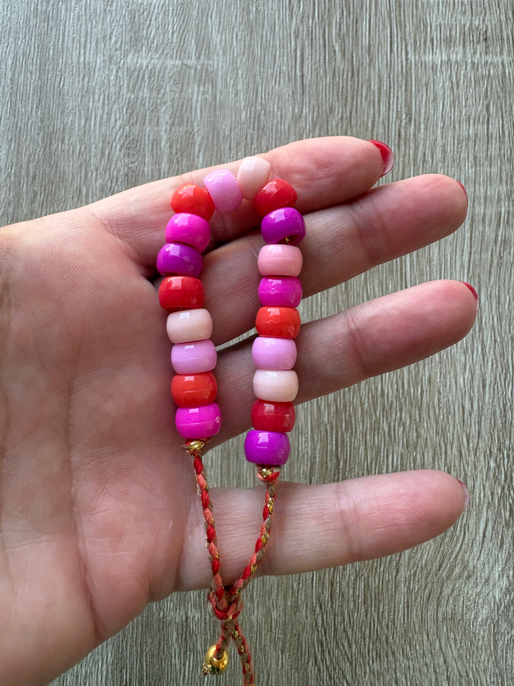 Bracciale beads perline maxi