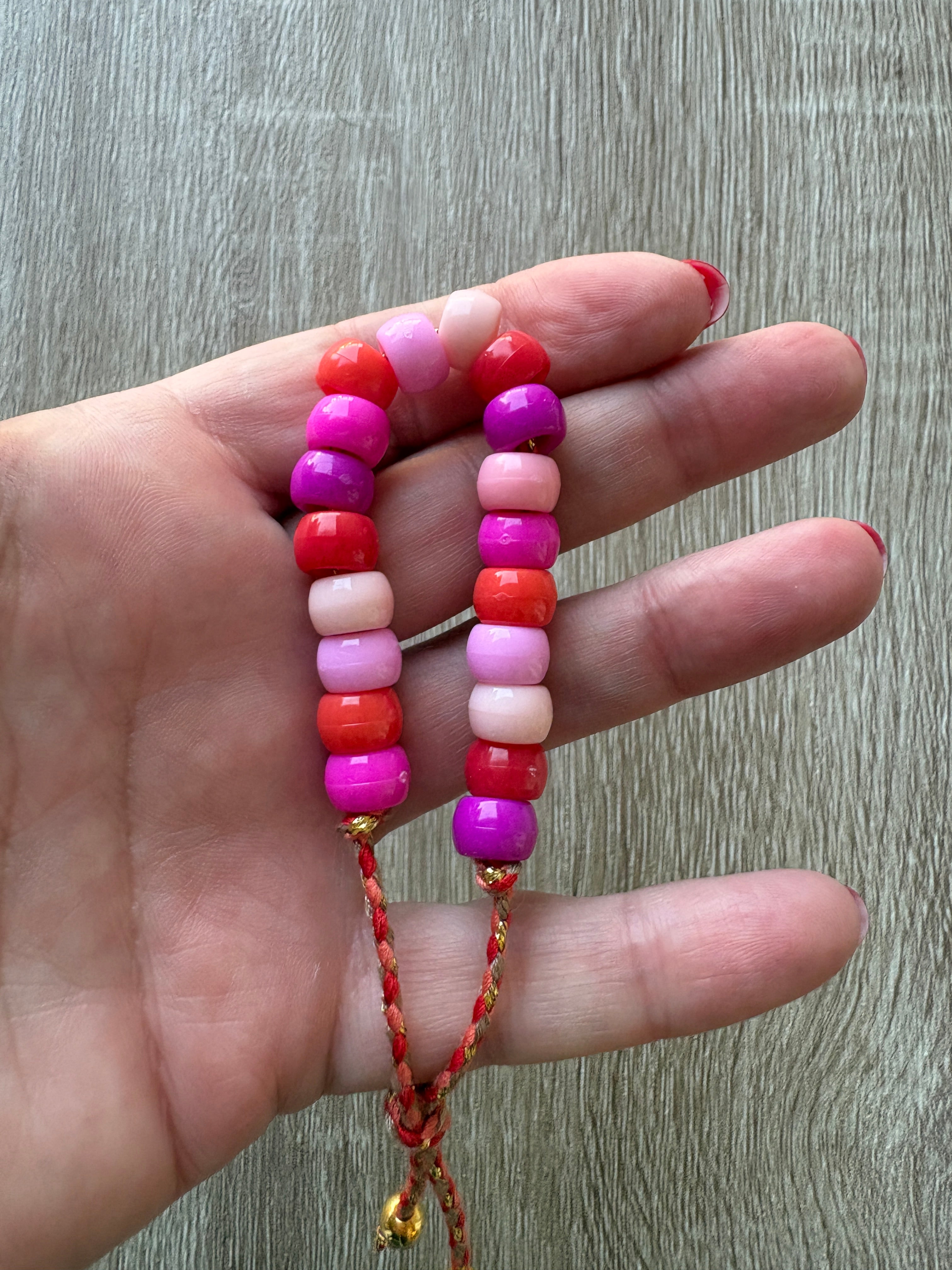 Bracciale beads perline maxi