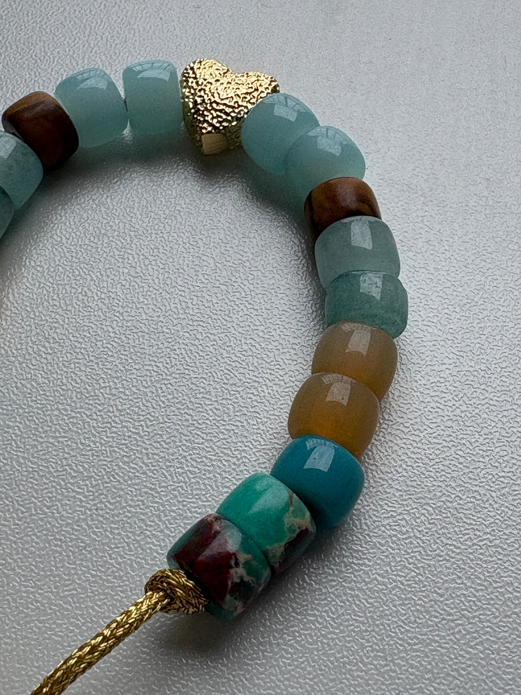 Bracciale Beads  colorati con cuore