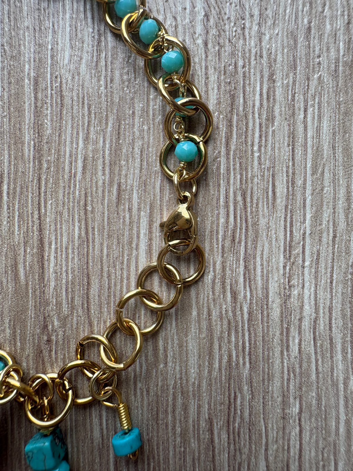 Bracciale tourquoise & gold