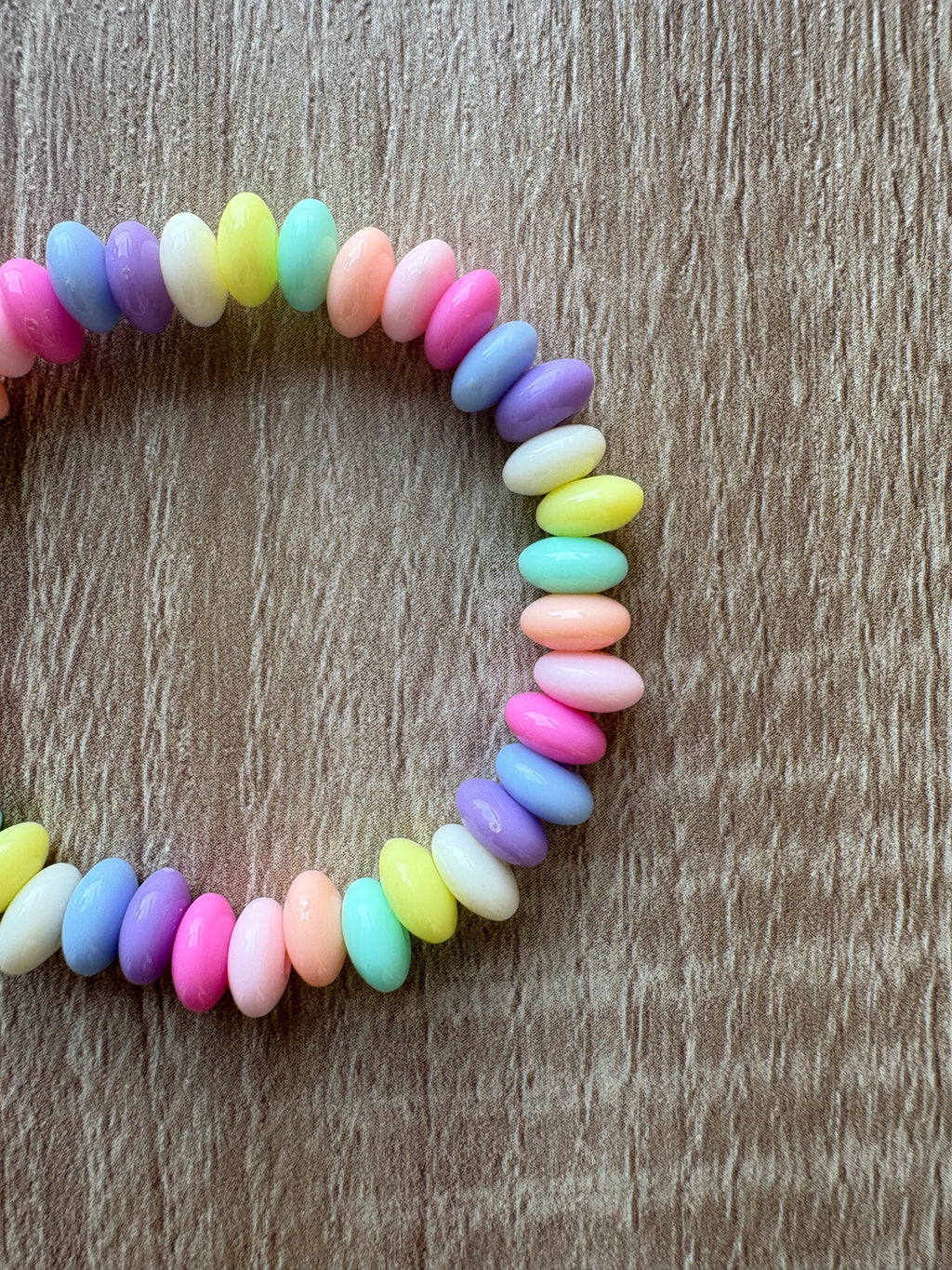 Bracciale beads pastello