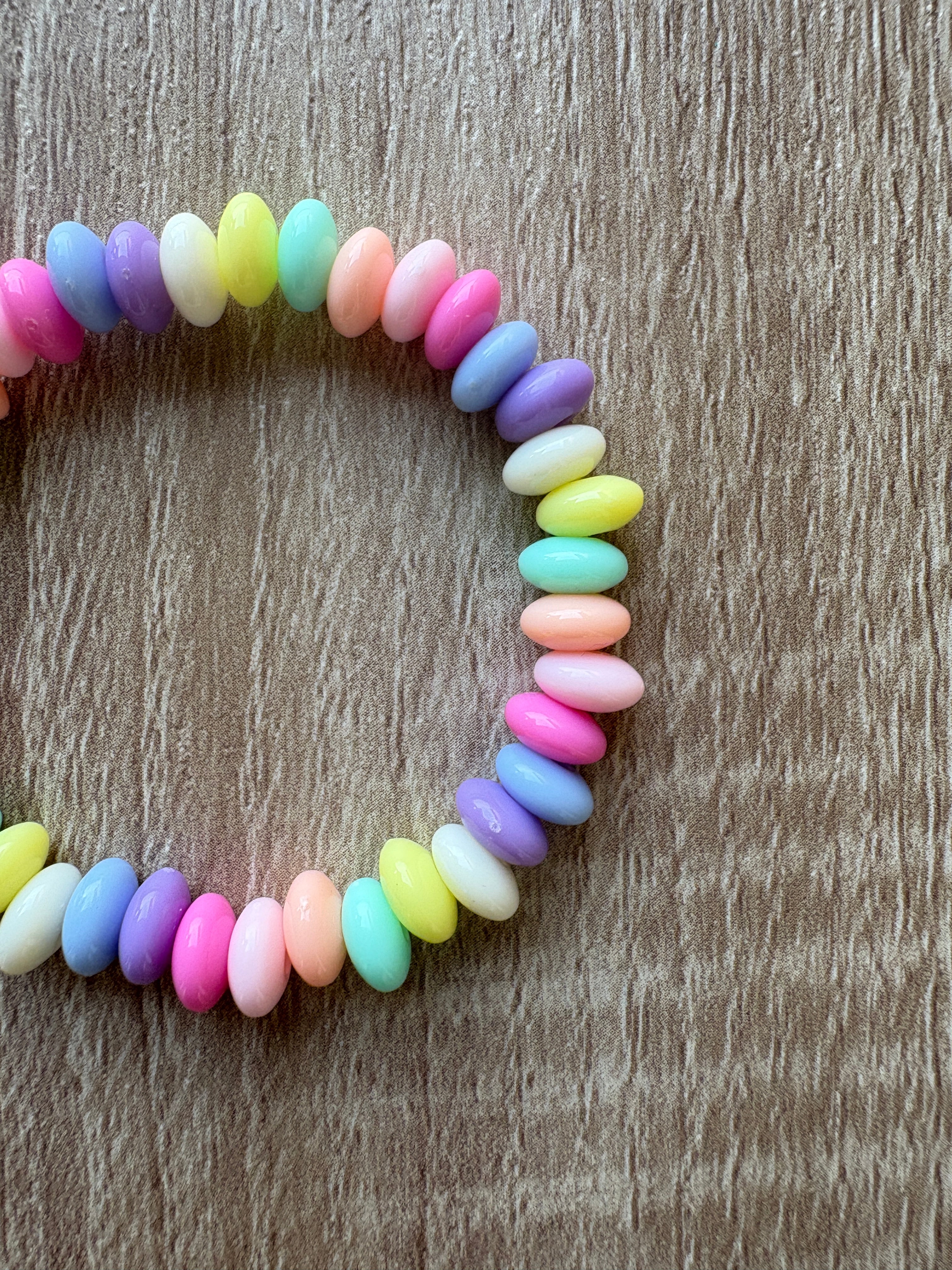Bracciale beads pastello