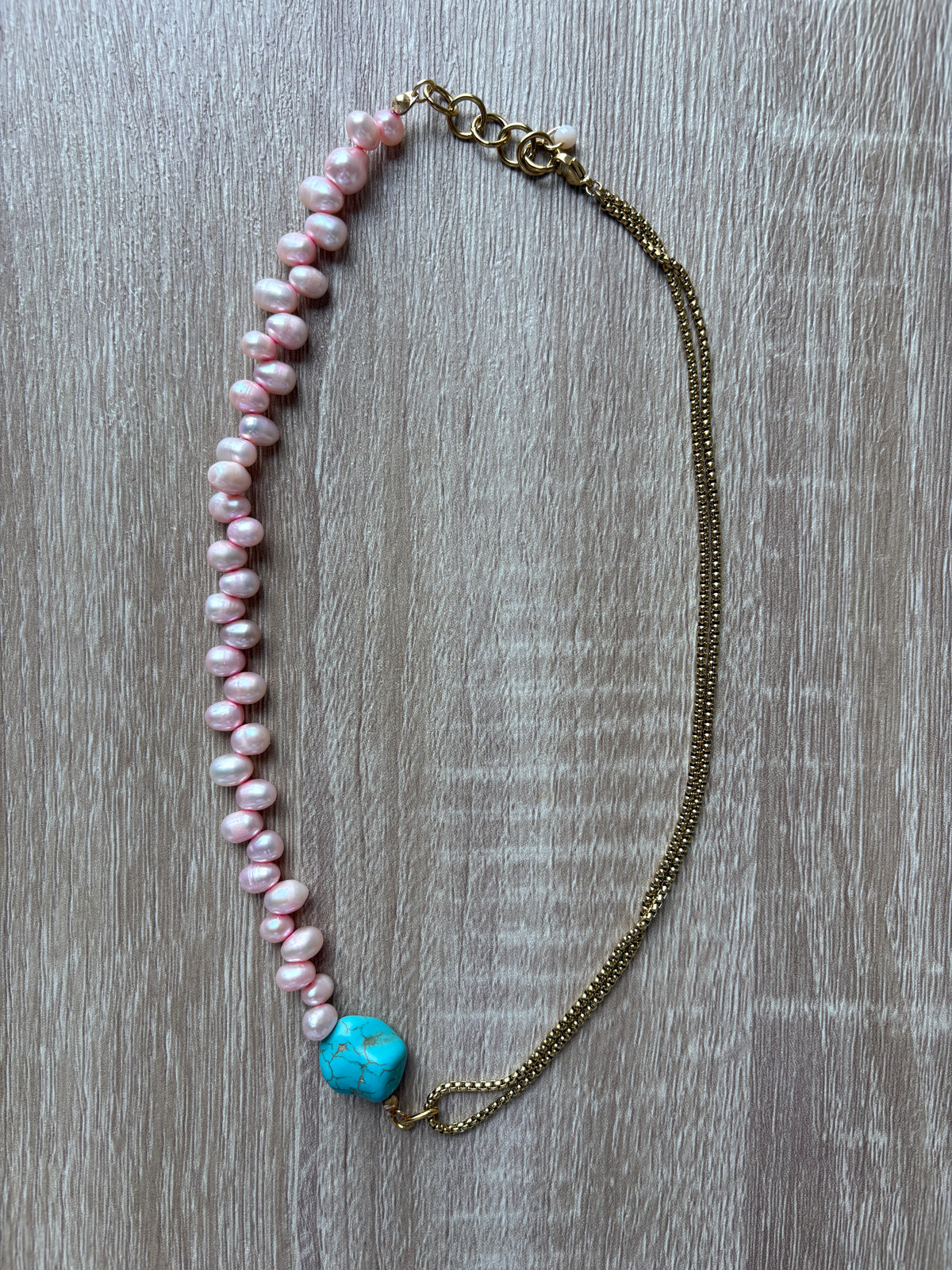 Collana Pink & tourquoise