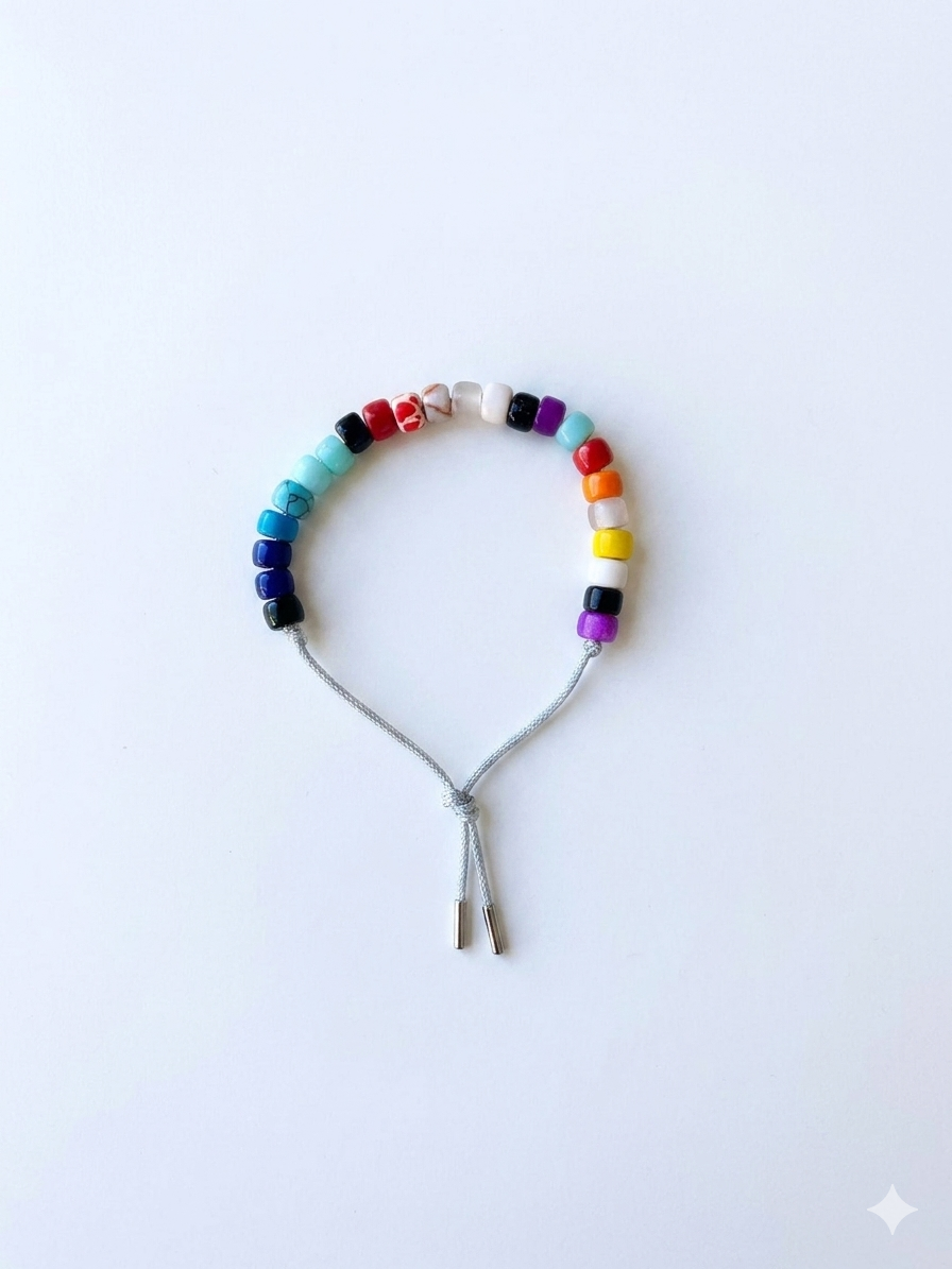 Bracciale beads colorati