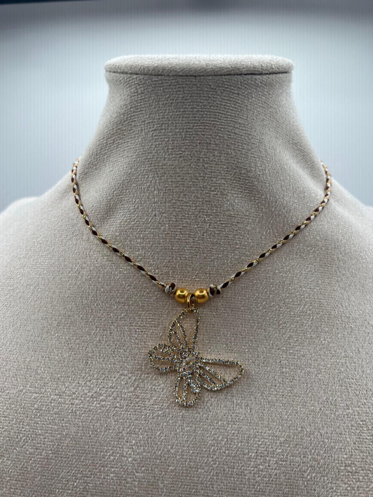 Collana girocollo butterfly