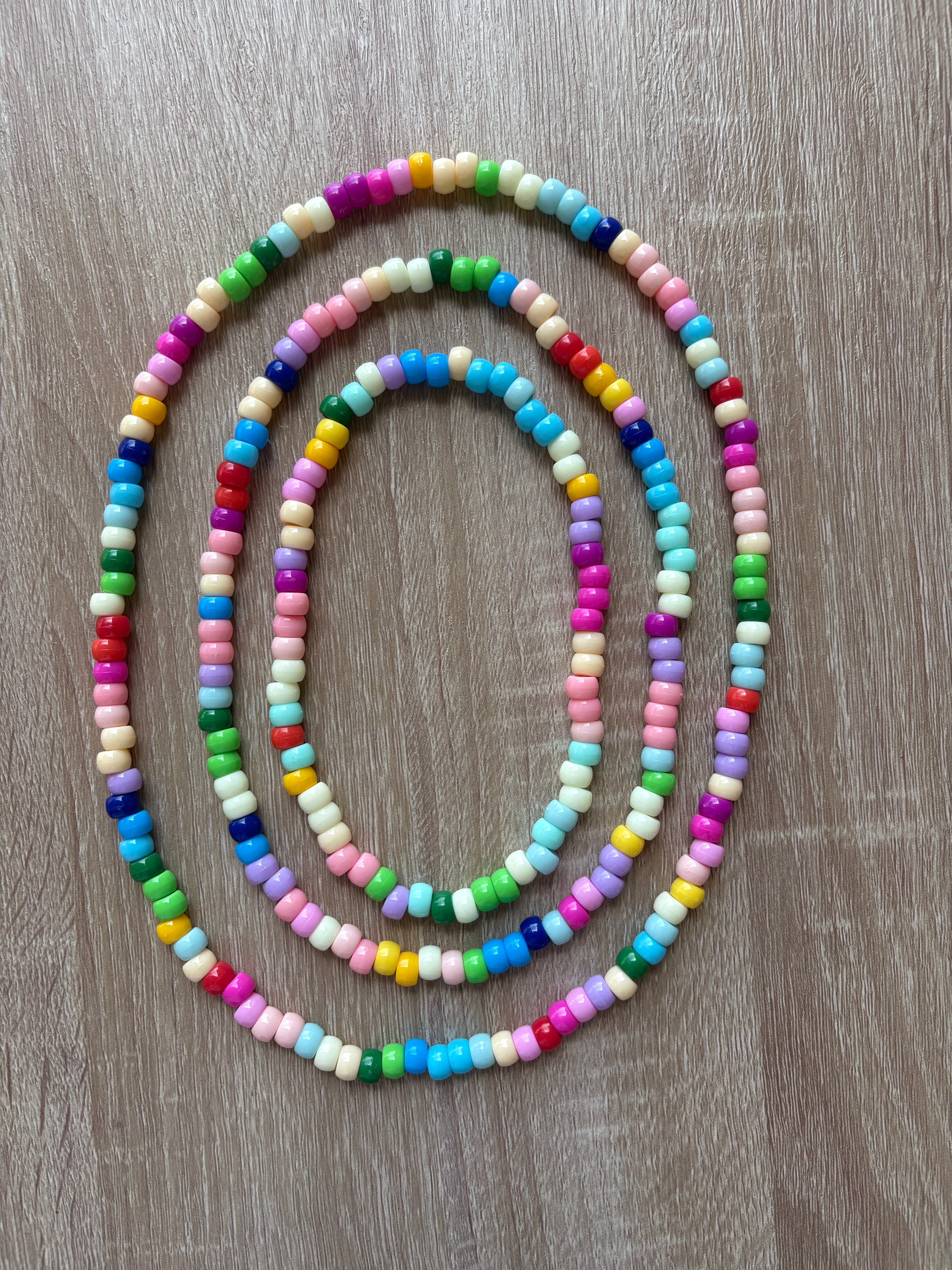 Tris collane beads perline