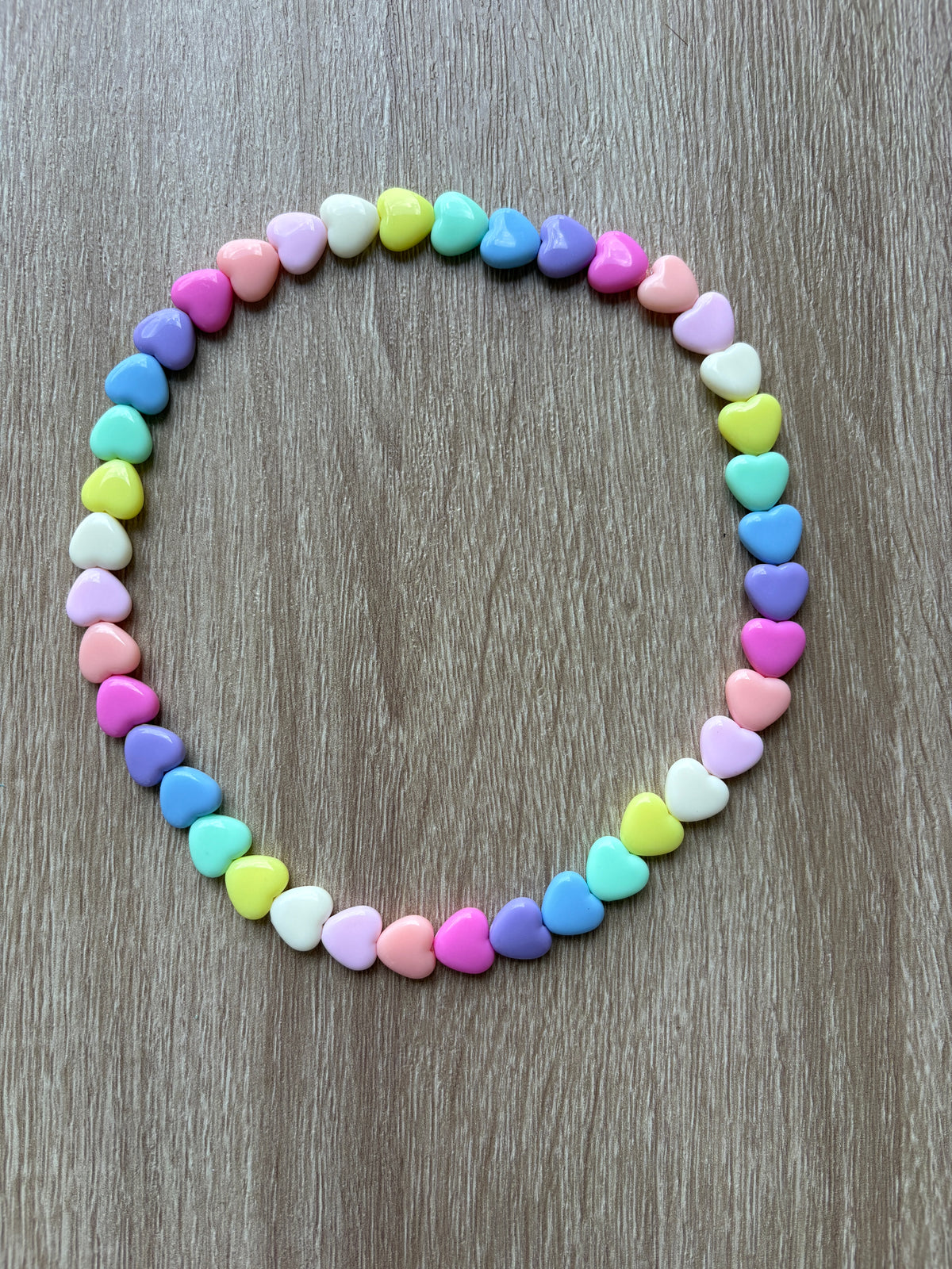 Collana cuori medi arcobaleno
