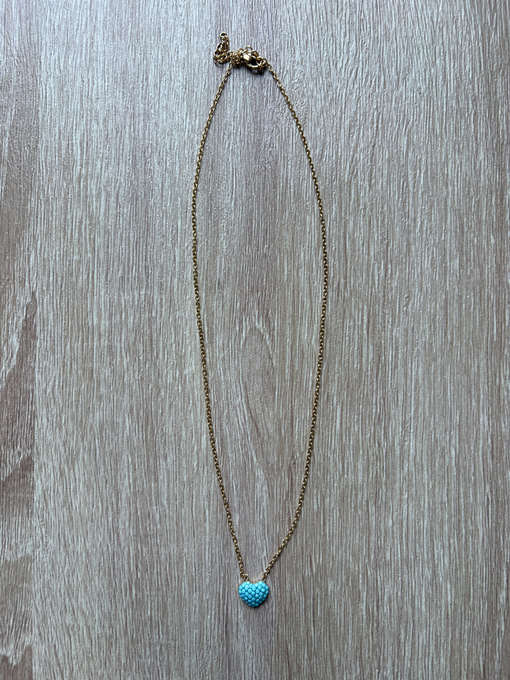 Collana Heart turchese