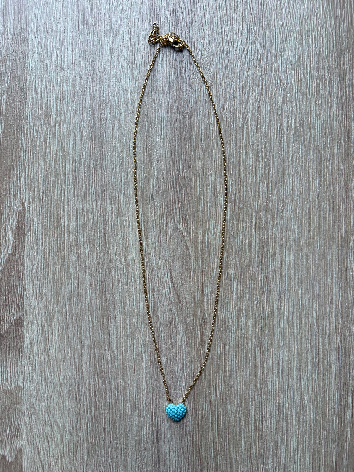 Collana Heart turchese
