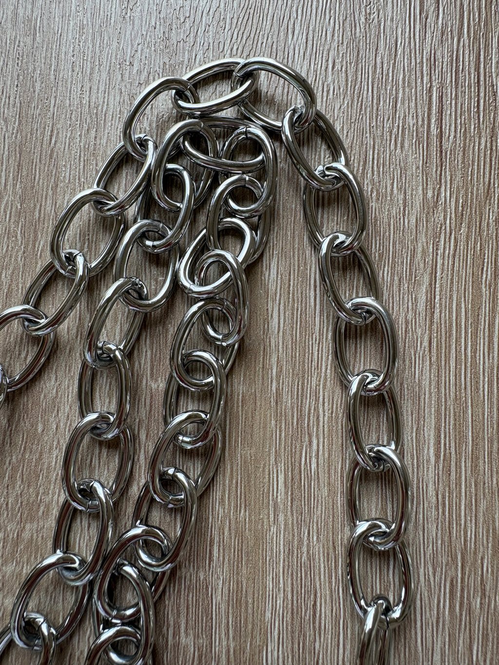 Collana corno acciaio lunga