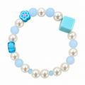 Bracciale perle e fiori