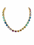 Collana tennis multicolor