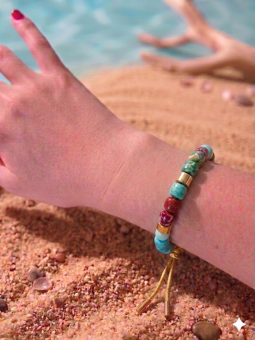 Bracciale beads colorati
