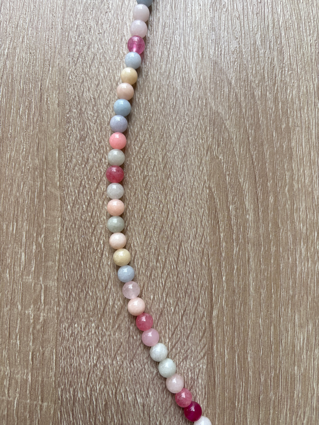 Collana sfere pastello